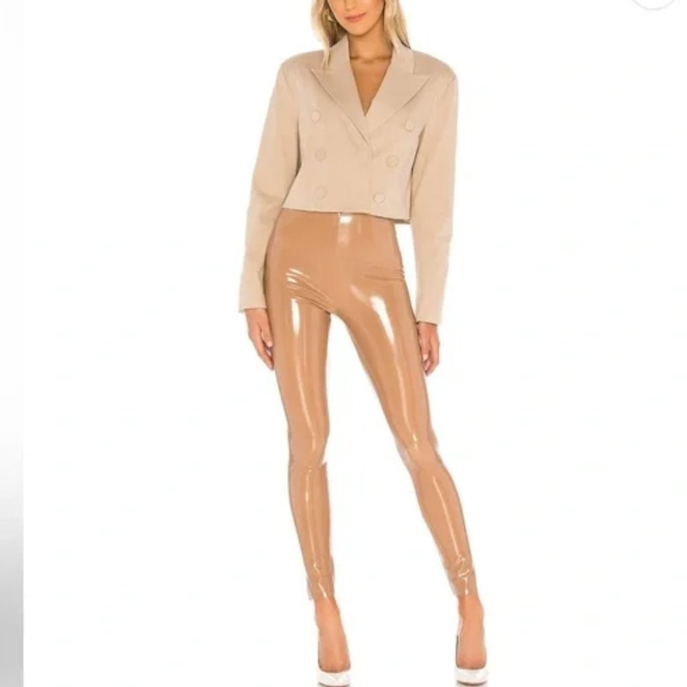 Commando Patent Faux-Leather High Gloss Leggings L